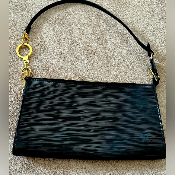 Louis Vuitton Black Epi Leather Pouchette - Picture 1 of 9